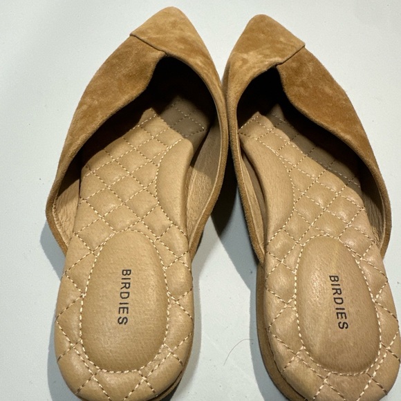 BIRDIES The Swan Suede Mule Pointed-Toe in Golden Oak Suede 8.5 - Picture 2 of 4